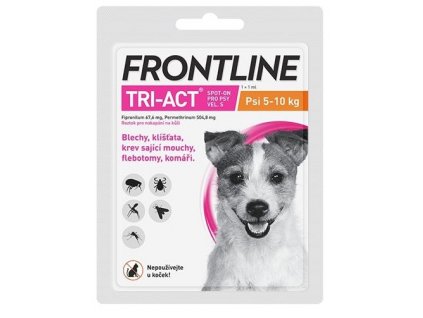 Frontline TRI-ACT Spot on Dog S pre psy 5-10 kg 1 ml