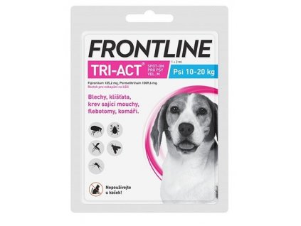 Frontline TRI-ACT Spot on Dog M pre psy 10-20 kg 2 ml