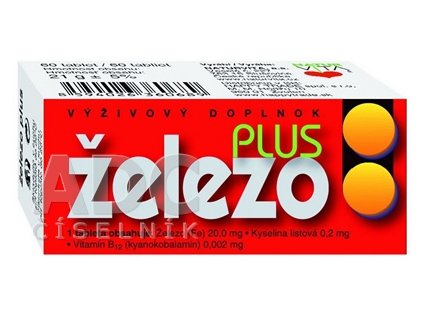 Naturvita Železo Plus 60 tabliet