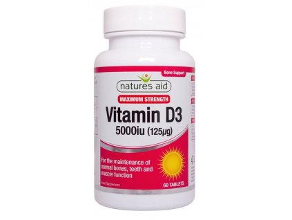 Natures Aid Vitamín D3 5000IU 60 tabliet