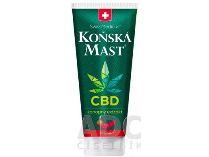 Konská masť s CBD hrejivý bylinný balzam 200 ml