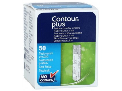 Contour Plus diagnostické prúžky 50 ks