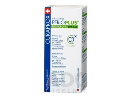 Curaprox Perio Plus+ Protect CHX 0,12% ústna voda s chlórhexidínu a citroxom 200 ml