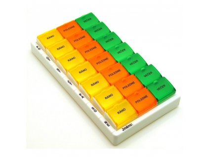 Dávkovač liekov typ 03 týždenný farbený