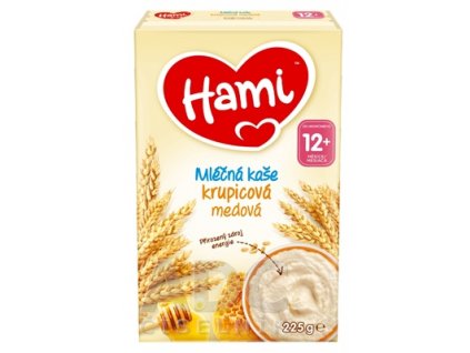 Hami Obilno-mliečna kaša 12+ krupicová medová 225 g