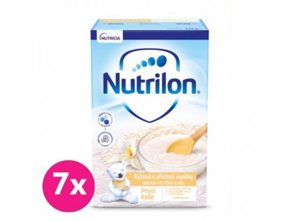 Nutrilon Obilno-mliečna kaša ryžová s príchuťou vanilky 4+ 7 x 225 g