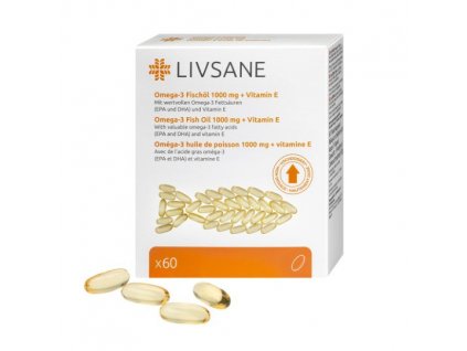 Livsane Omega-3 plus vitamín E 60 kapsúl