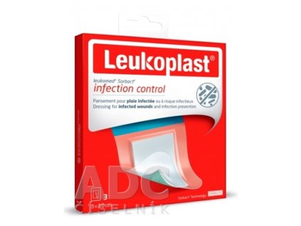 Leukoplast Leukomed Sorbact absorbčná náplasť na rany 8 x 10 cm 3 ks