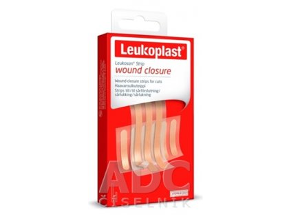 Leukoplast Leukosan Strip fixačné pásky na uzavretie tržných rán 9 ks