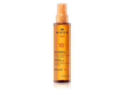 Nuxe Sun bronzujúci olej na opaľovanie na tvár a telo SPF10 150 ml