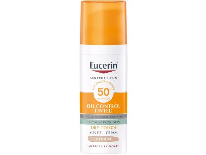 Eucerin Sun Dry Touch OIL CONTROL (stredne tmavý) SPF 50+ 50 ml