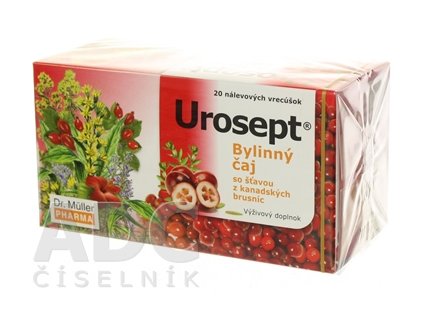 Dr. Müller Urosept bylinný urologický čaj s brusnicami