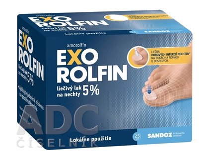 Exorolfin liečivý lak na nechty 5 % 2,5 ml