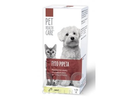 Pet Health Care Fyto Pipeta repelentná pre malých psov do 10 kg a mačky 15 ml