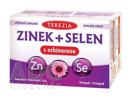 Terezia Company Zinok + Selén s echinaceou 30 kapsúl