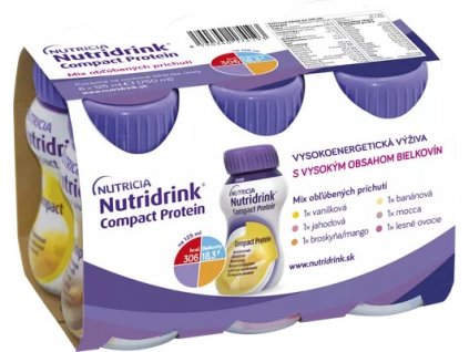 Nutridrink Compact Protein mix príchutí 6x125 ml