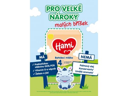 Hami Batoľacia mliečna výživa 4  600 g