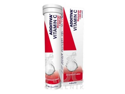 Additiva Vitamín C 1000 mg Blutorange šumivý 20 ks