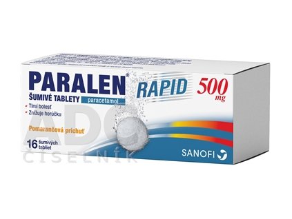 Paralen Rapid 500 mg šumivé tablety 16 ks