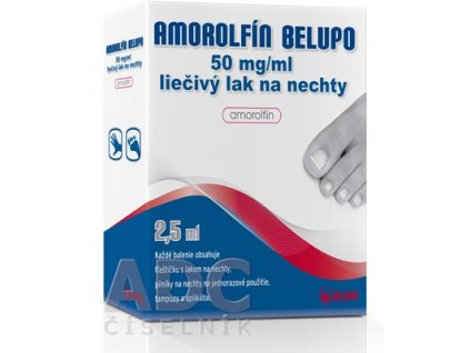 Amorolfín Belupo 50 mg/ml liečivý lak na nechty 1 x 2,5 ml