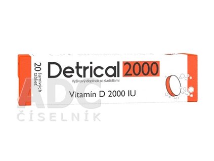 Detrical 2000 Vitamín D šumivé tablety 20 ks