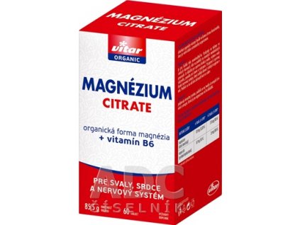 Vitar Magnézium Citrate + vitamín B6 tabliet 60 ks