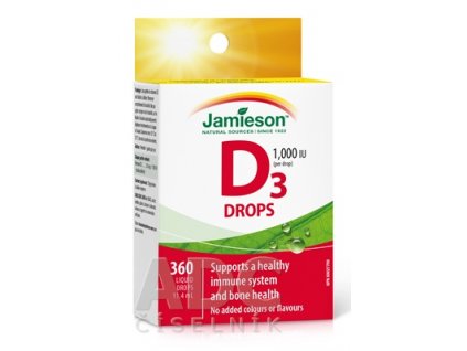 JAMIESON VITAMÍN D3 1000 IU KVAPKY (360 kvapiek) 11,4 ml