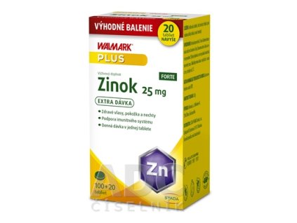 Walmark Zinok Forte 25 mg 100+20 tabliet
