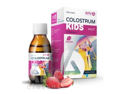Delta Colostrum Kids Akut sirup jahoda 125 ml