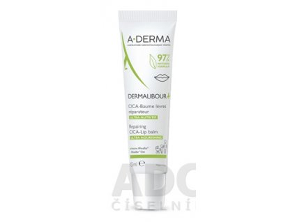 A-Derma Dermalibour+ Reparačný CICA-Balzam pre popraskané a podráždené pery 15 ml