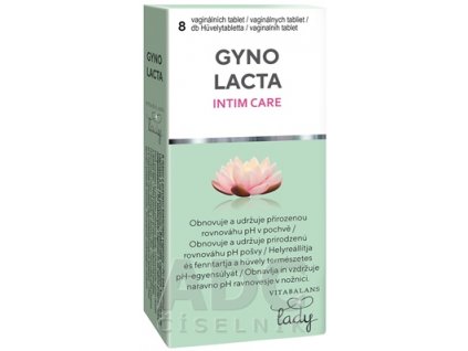 Vitabalans GYNOLACTA INTIM CARE vaginálne tablety 1x8 ks