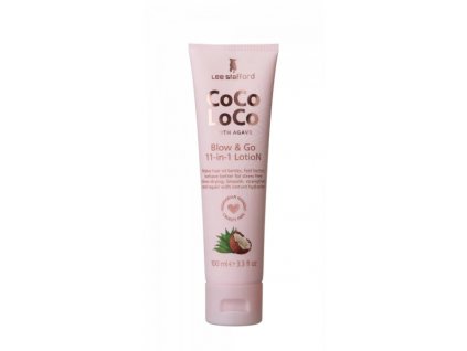 Lee Stafford CoCo LoCo Agave Blow & Go 11 in 1 Lotion, vyživujúce mlieko na vlasy, 100 ml