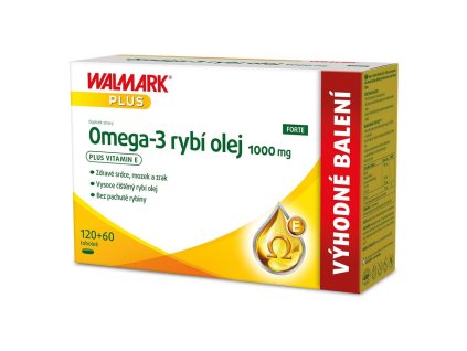 WALMARK Omega 3 rybí olej FORTE cps 120+60 ks