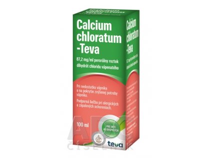 CALCIUM CHLORATUM-TEVA sol por (fľ.skl.hnedá) 1x100 ml