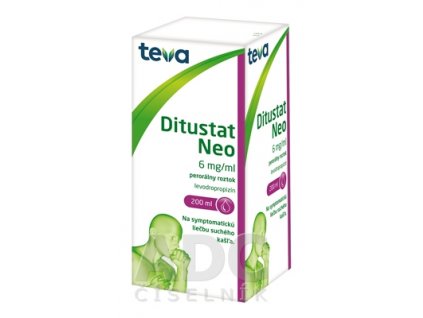 Ditustat Neo sol por (fľ.skl.jantár. + odmerka PP) 1x200 ml