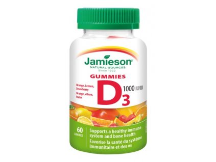 Jamieson Vitamín D3 1000 IU 60 želé pastiliek