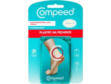 Compeed Na pľuzgiere - Päta stredná 10 ks