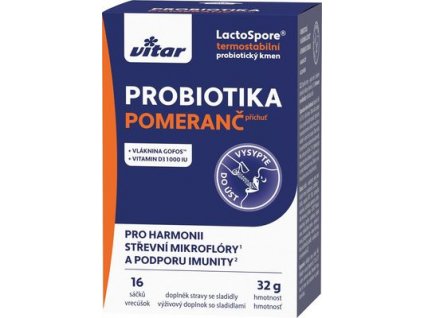 Vitar - Probiotiká pomaranč 16 vrecúšok