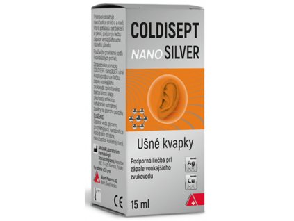 Coldisept Nanosilver - ušné kvapky 15 ml