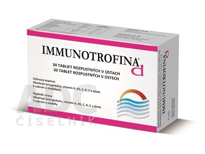 IMMUNOTROFINA d tbl rozpustné v ústach, s cukrom a sladidlami 1x30 ks