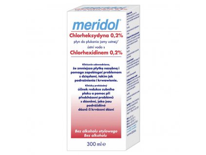 Meridol Ústna voda s chlórhexidínom 0,2% 300ml