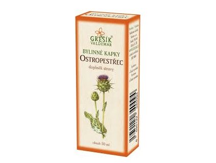 Grešík Ostropestřec bylinné kapky 50 ml