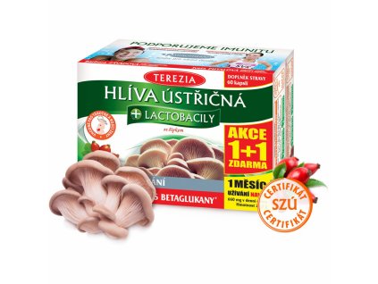 Terezia Company Hliva ustricová + Lactobacily 120 kapsúl