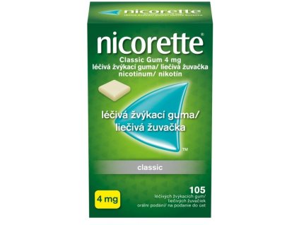 Nicorette Classic gum 105x4 mg