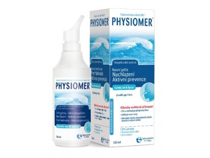 Physiomer Gentle Jet nosný sprej izotonický s obsahom morskej vody 135 ml