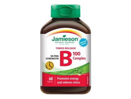 Jamieson B-komplex 100 mg s postupným uvoľňovaním 60 tabliet