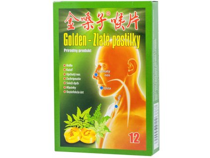 Guang Xi Wu Zhou Pharmaceutical Group Golden Zlaté pastilky 12 ks