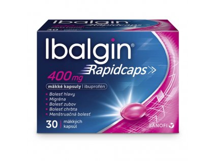 Ibalgin Rapidcaps 400 mg x 30 kapsúl