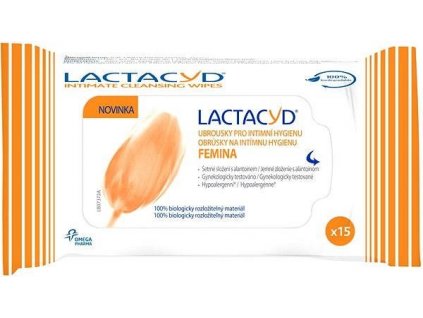 Lactacyd femina obrúsky na intímnu hygienu 15 ks