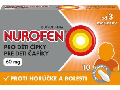 Nurofen čapíky 60 mg 10 ks